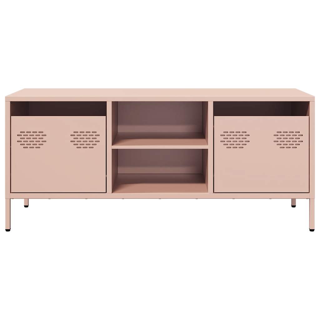 Vidaxl TV Cabinet, Pink, 101.5X39X43.5 Cm, Cold Rolled Steel