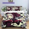 Vampire Schoolgirl  Pattern Bedding Quilt Set  Home Decoration  Gift (1 * duvet cover + 2 * pillowcase  without core)