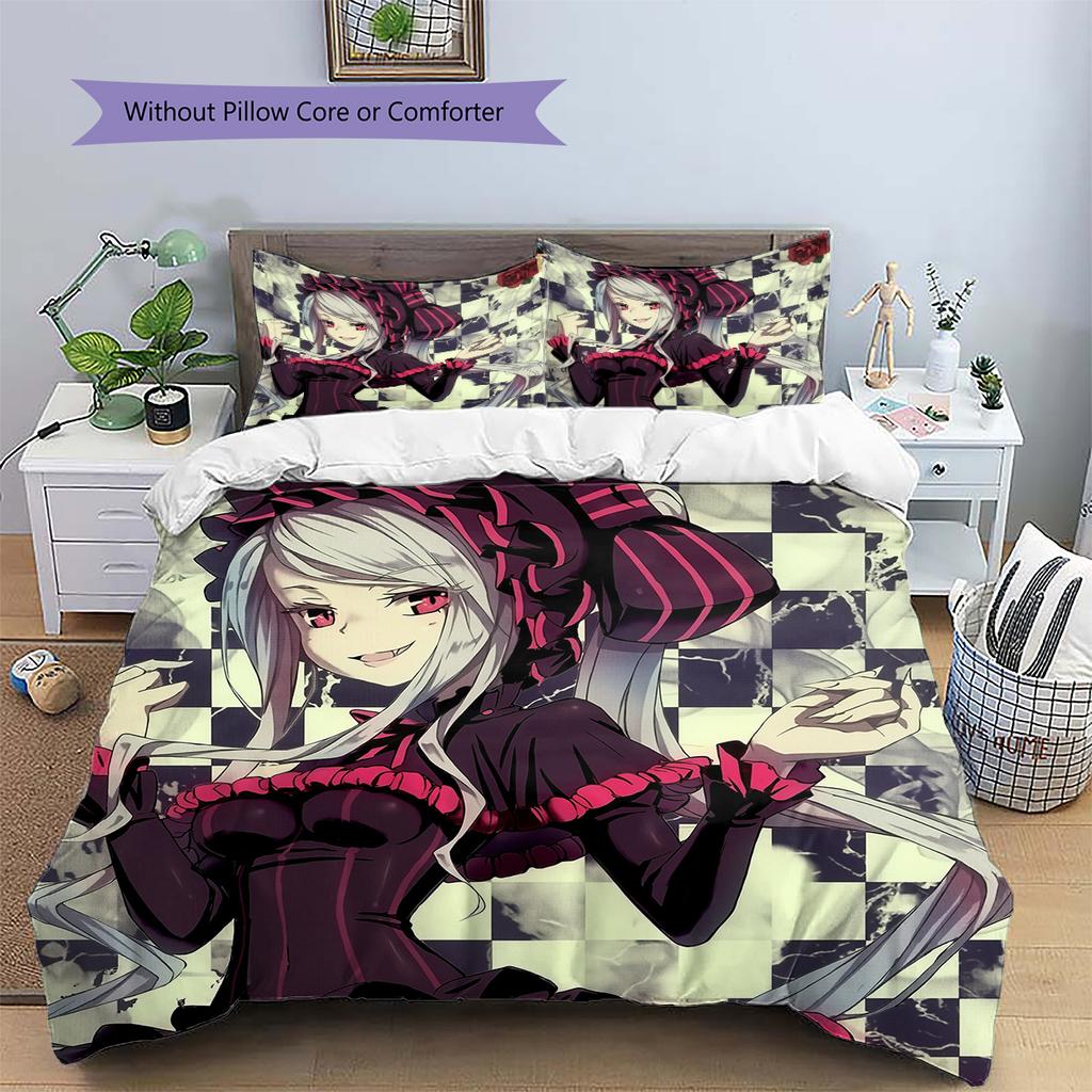 Vampire Schoolgirl  Pattern Bedding Quilt Set  Home Decoration  Gift (1 * duvet cover + 2 * pillowcase  without core)