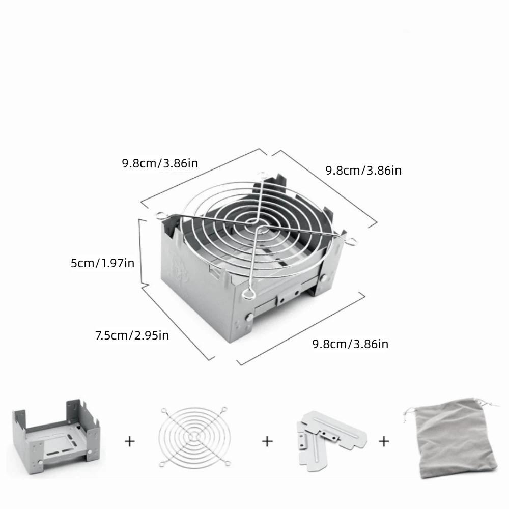 Ultralight Outdoor Tablet Pocket Stove Compact Mini Folding Stove Camping Stove