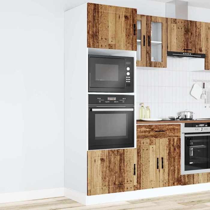 VidaXL Armoires de four 2 pcs Porto vieux bois bois d'ingénierie 3315059