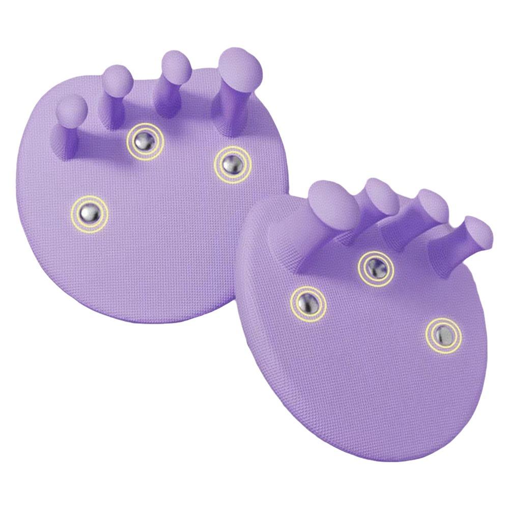 2Pcs Anti-Slip Arch Foot Trainer Elastic Bunion Corrector Arch Exerciser Leg Muscle Training фиолетовый