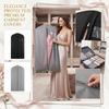 Garment Bag with Full Length Zipper and Transparent Window for Storage and Travel Suit Dress Protector Cover