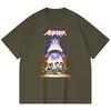 T-shirt Heavy Metal 100% Cotone 230 Gsm Stampa Band Rock Musica Popolare Unisex T-shirt Pesante in Cotone