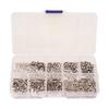 660pcs of Screws Nut & Washers Steel Screws Set with Case for Hardware Projects