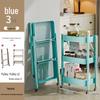 Foldable 3-Tier Rolling Storage Cart