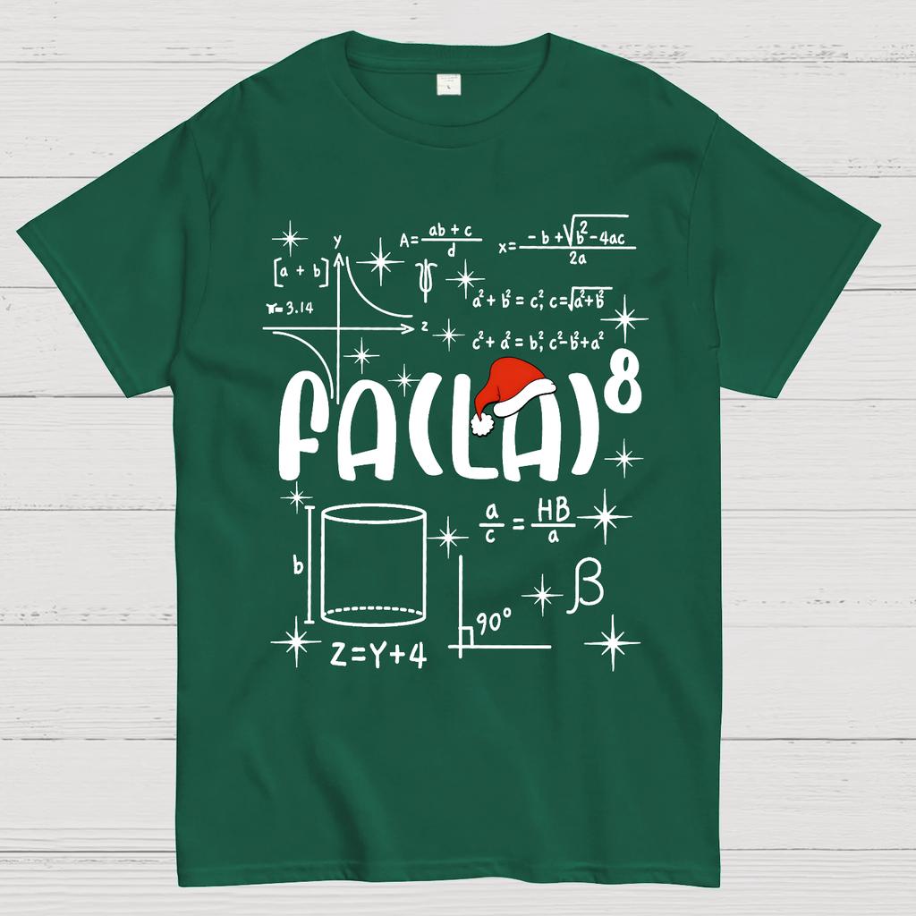 Christmas Math Fa La La Cotton Summer Casual Cool Loose T-Shirt