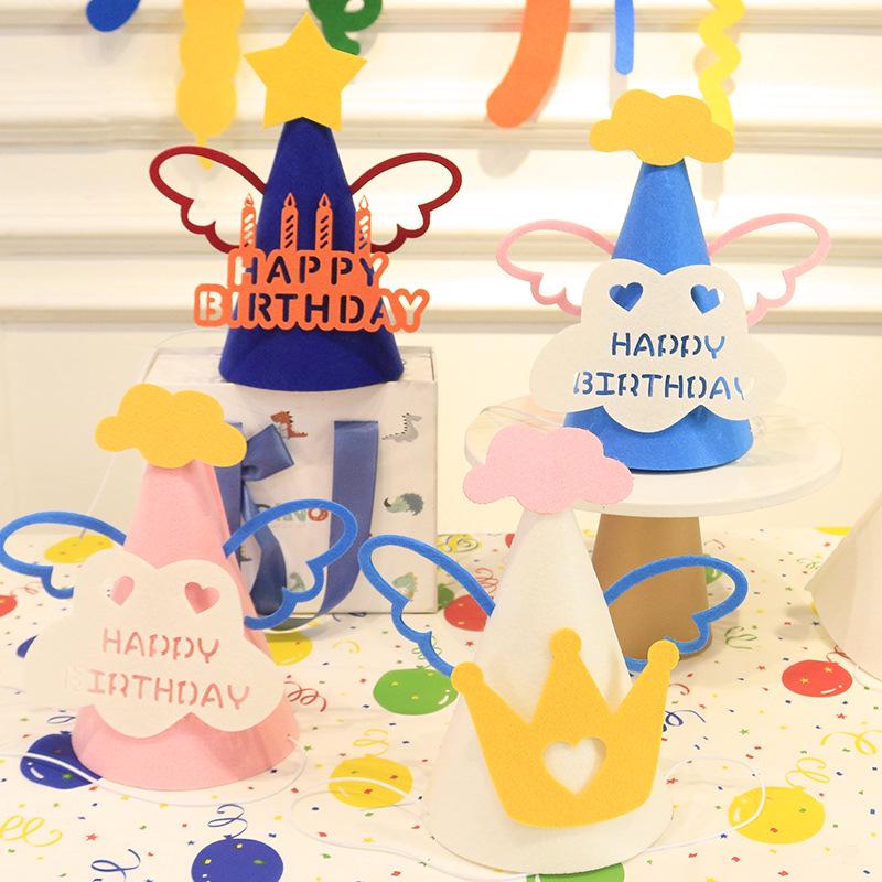Trendy Birthday Party Hat Decoration for Kids and Adults