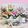 Artificial Flowers Phalaenopsis Decorative Plant For Home And Event Decoration