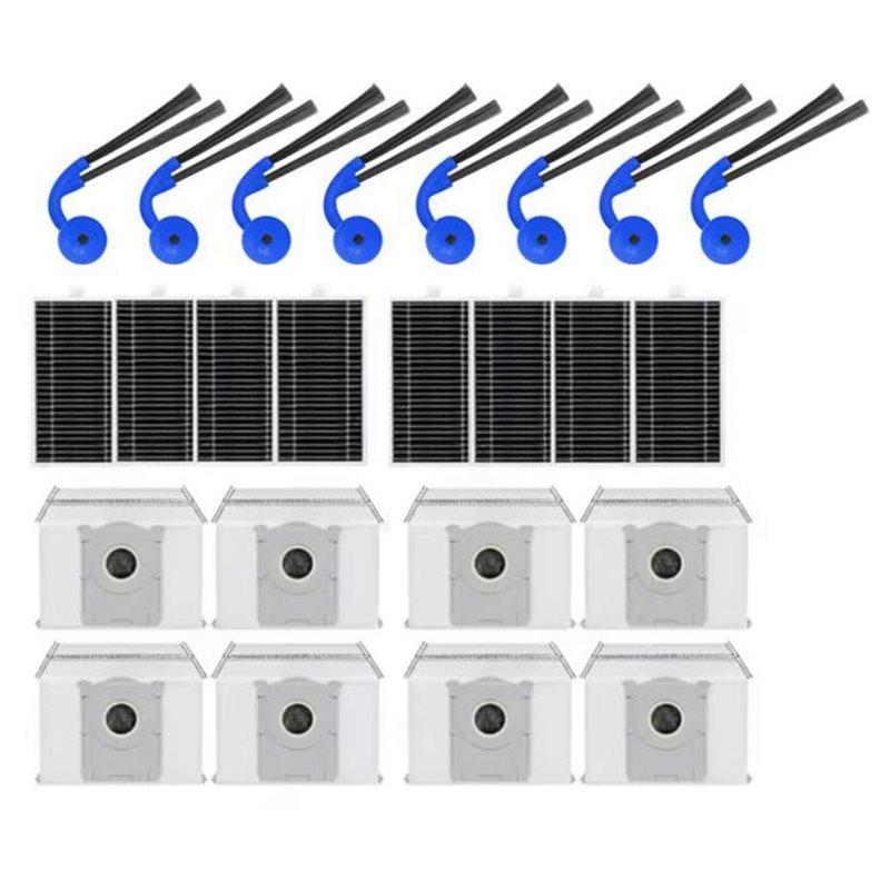 For Ecovacs Deeboot T90 Pro Omni/T90 Omni Replacement Dust Bag Side Brush HEPA Filter 24PCS Robot Vacuum Cleaner Accessories
