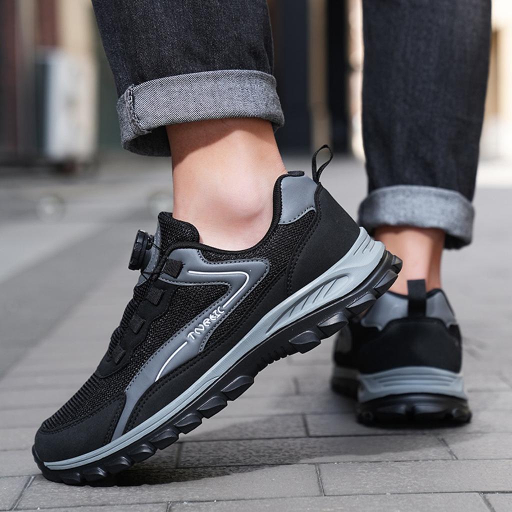 Trendy Men's and Women's Shoes, Durable and Breathable Running Shoes, Versatile Rotating Button Casual Shoes