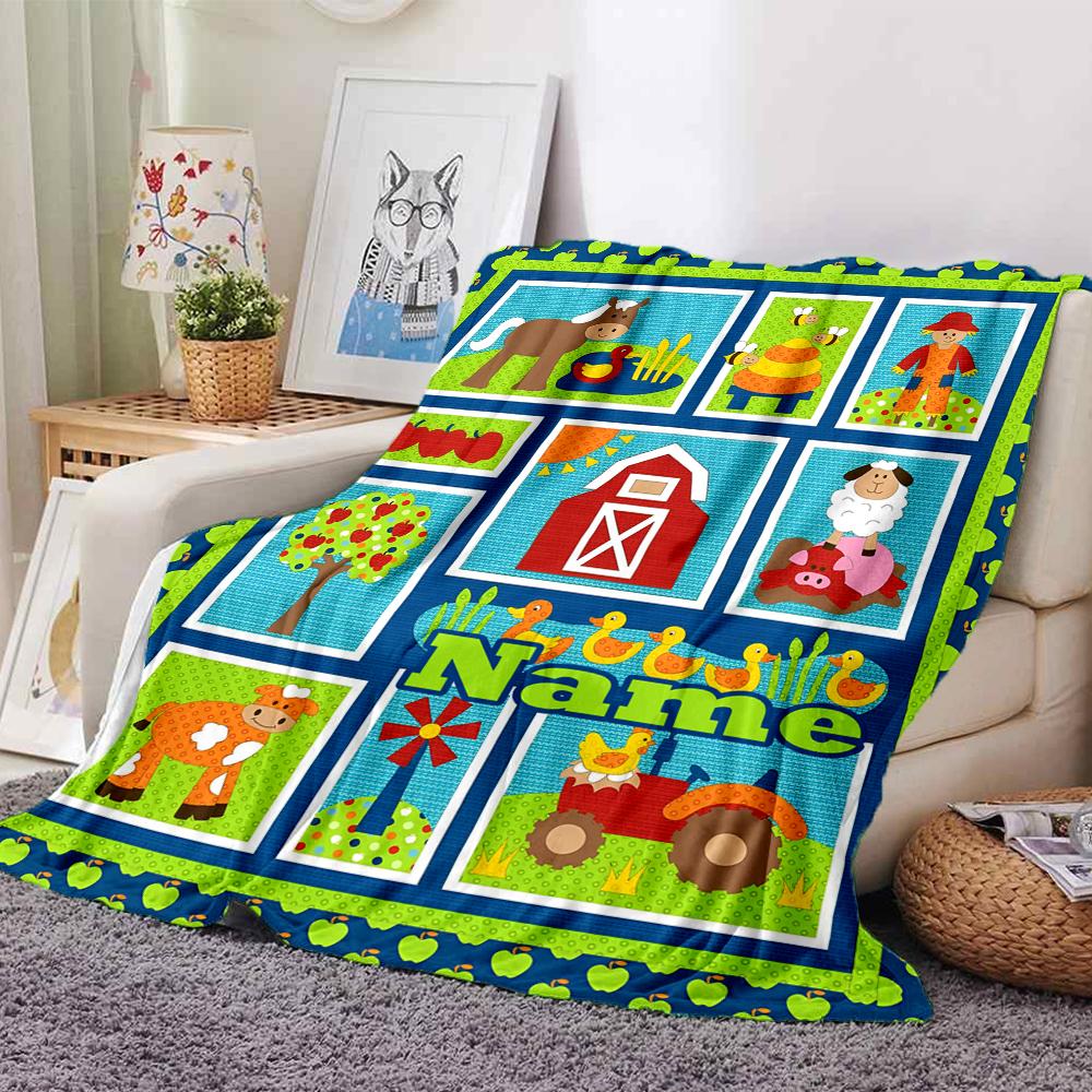 Custom Name Cute Cars Theme Printed Blanket - Perfect for Couch, Bed, Travel & Outdoor Use | Machine Washable, Cozy & Durable.