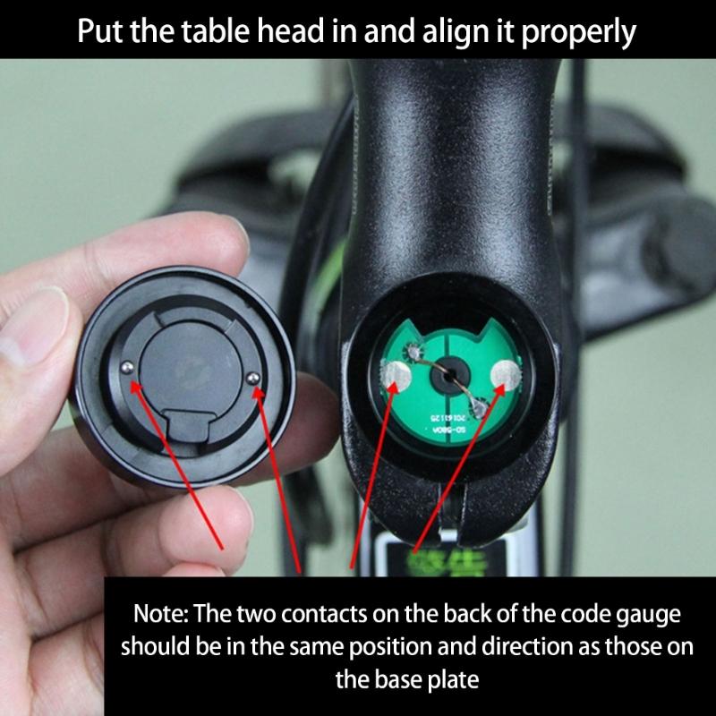 Speed Counter Code Table Bike Ride Speedometers Odometers Cycling Speed Counter for Various Weather Conditions