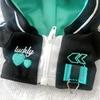 Cat Ear Cyberpunk Jersey Green Plush Clothes [For 10cm] [Used]
