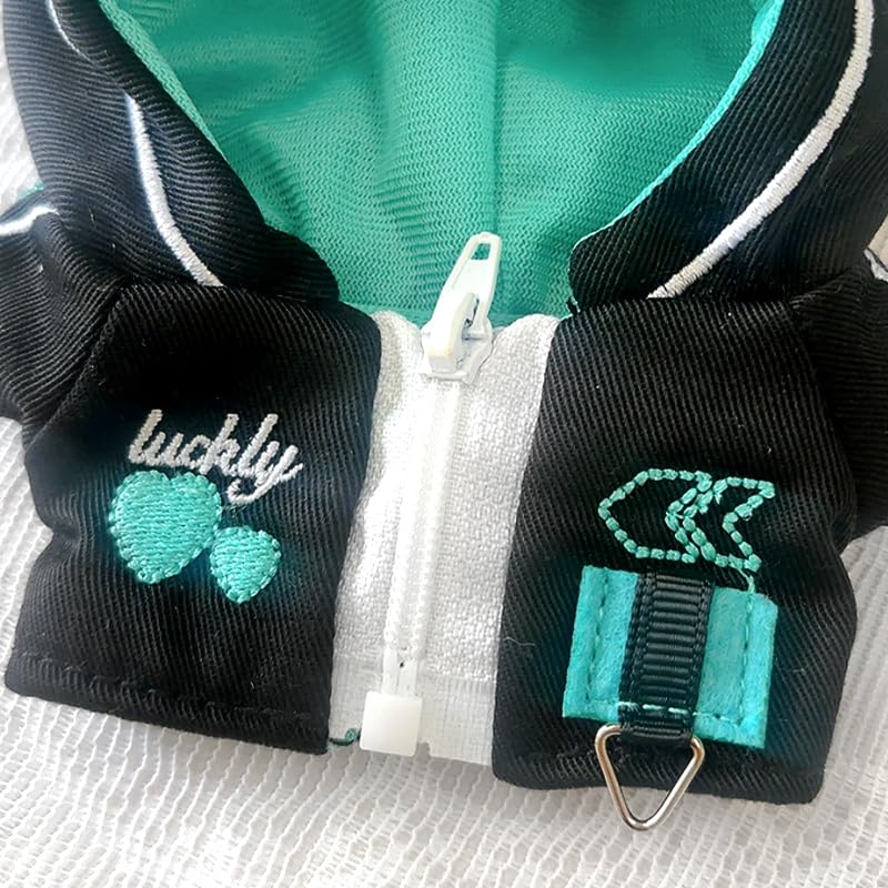 Cat Ear Cyberpunk Jersey Green Plush Clothes [For 10cm] [Used]