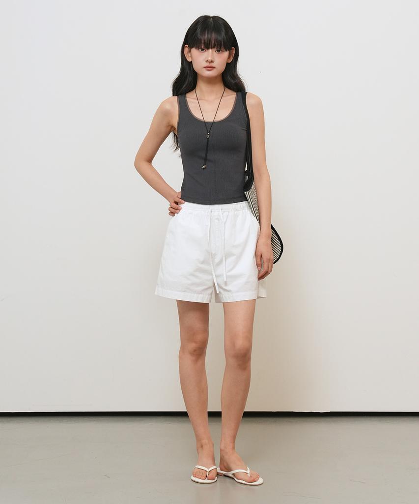 GENERALIDEA Sheer Layered Sleeveless [Charcoal] / Gf2Lts534