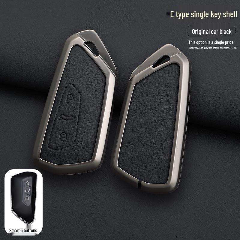 Volkswagen Car Key Case for Golf 8, Lamando L, Teramont X, Talagon, ID.3, ID.4X, ID.6 - Protective Shell with Buckle