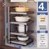 Adjustable Multi-layer Kitchen Storage Rack