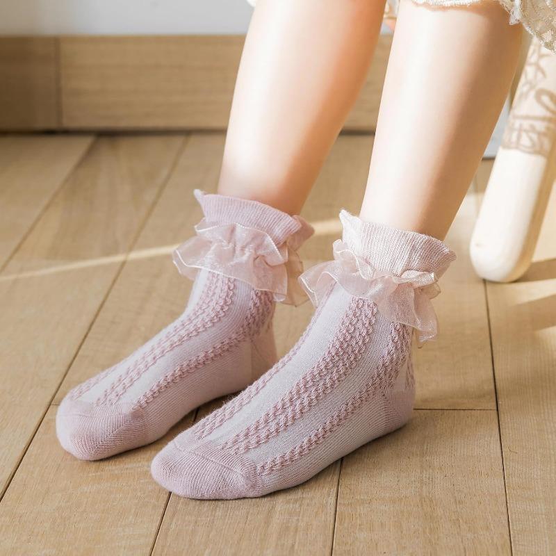 New Born Baby Girls Socks Spring Summer Autumn Non Slip Floor Crawling Sock Cute Big Bow Knee High Long Stockings for Toddlers