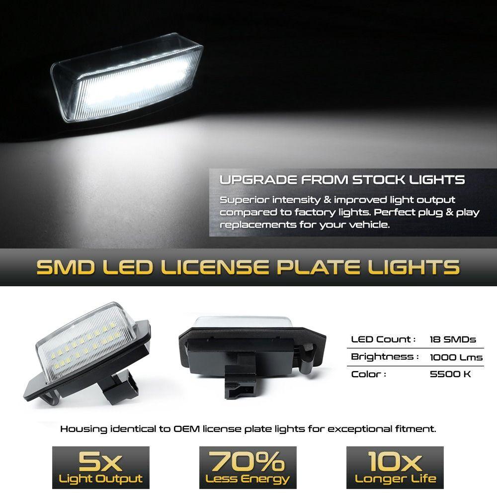 

12 В светильник номерного знака водонепроницаемый задний светодиодный светодиодный светильник для багажа автомобиля для Mitsubishi Outlander