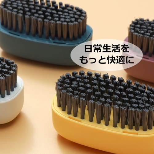 Asdays Laundry Brush, Handy, Compact, Set of 2 (Blue) for Spot Cleaning, Collar Cleaning, and Sleeve Cleaning