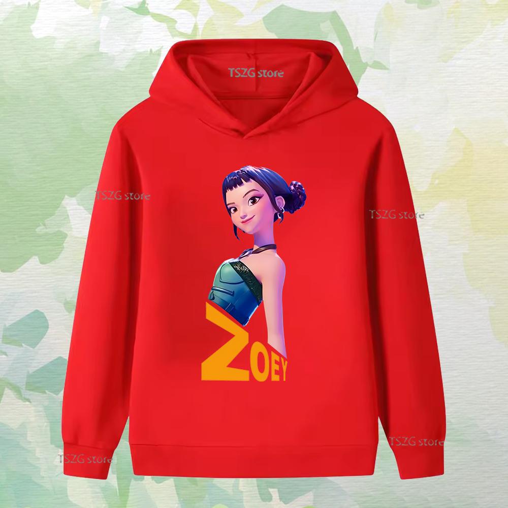 Höst Singel Kul Tryckt Tjejgrupp Mode Pojke Flicka Vardaglig Bekväm Varm Huvtröja Barn Långärmade Kläder