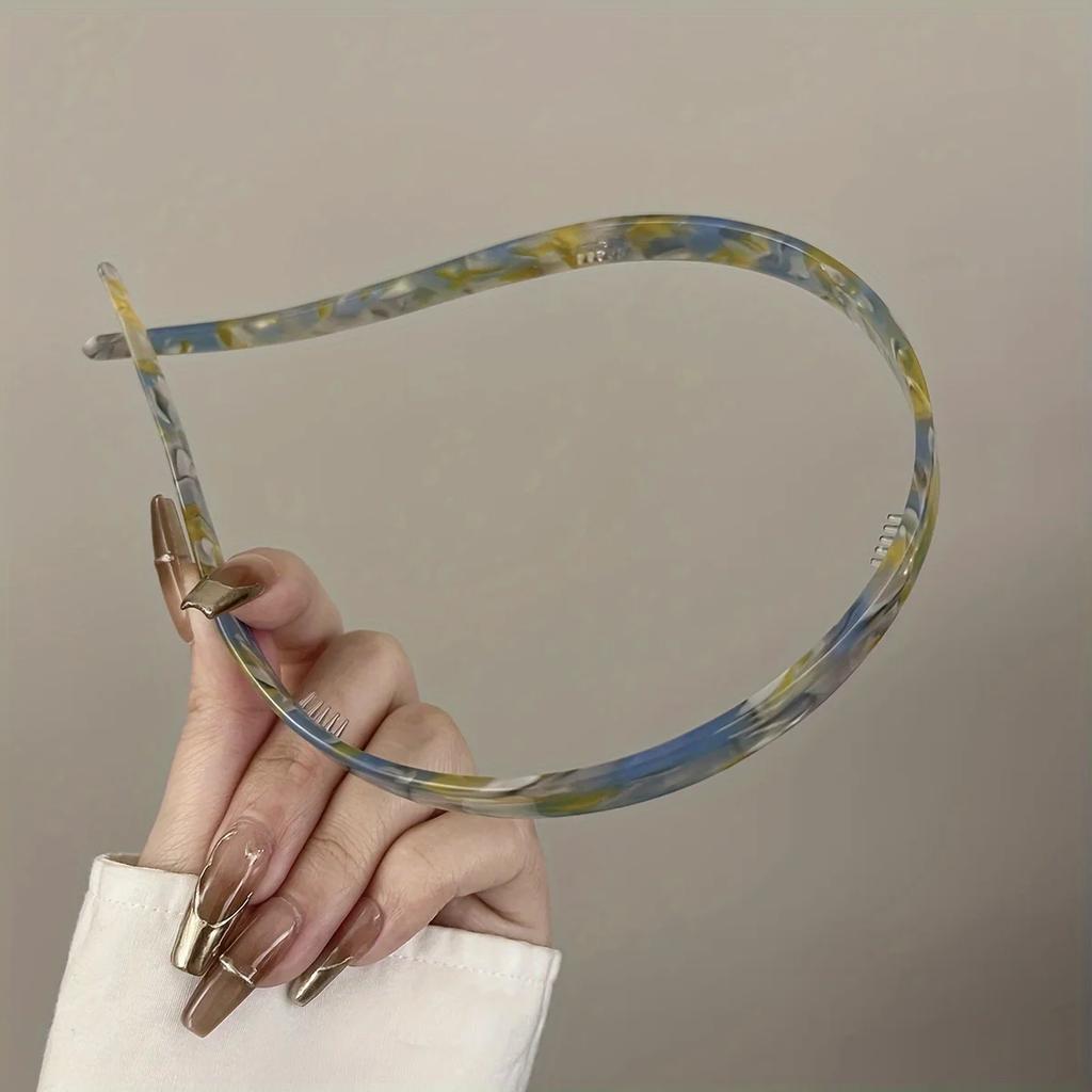 1 Stück Damen Nicht-Klemmendes Ohrknochen Haaraccessoire Essigsäure Stirnband Stirnband High-End Haarband Mädchen 2025 Neu Sommer Elegant