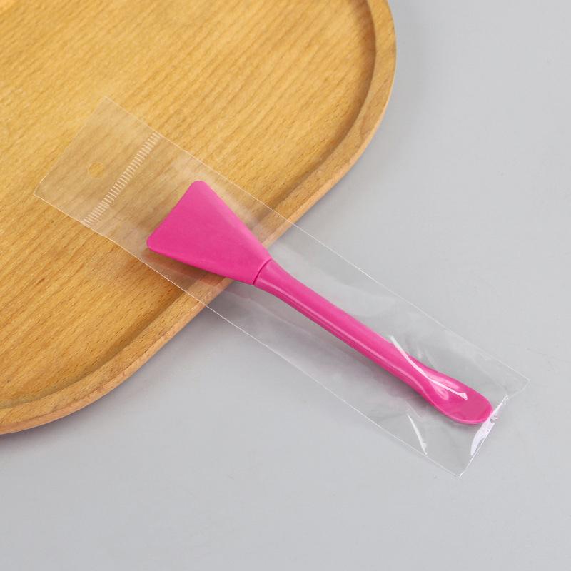 Double Head Dual-Use Facial Mask Brush Silicone Facial Mask Stick With Scoop Facial Beauty Tool