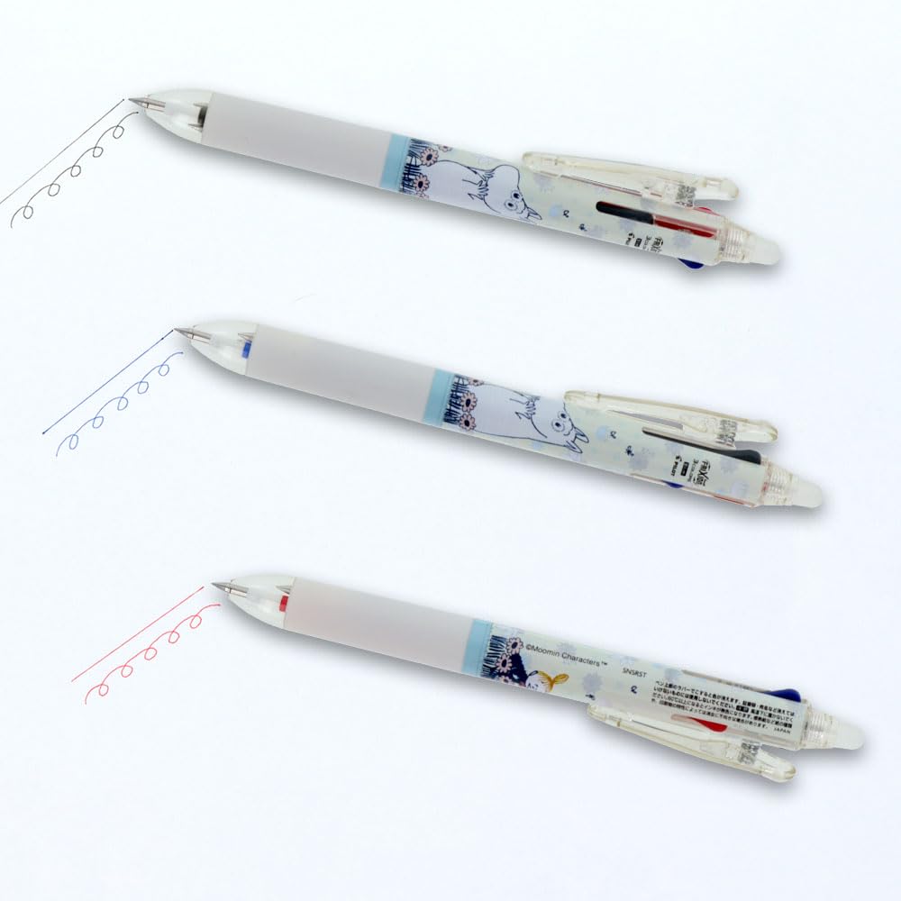 Stationery Moomin Merchandise FriXion Ball 3 Slim Multicolor Ballpoint S4658060 Sun-Star Pen,