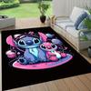 1pc Stitch Pattern Area Rug Soft Flannel Floor Mat for Living Room,Office,Bedroom and Carpet