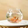 High-Transparency Round Fish Tank: Unbreakable, Impact-Resistant, Drop-Resistant Ecological Aquarium for Small Desktop or Living Room.