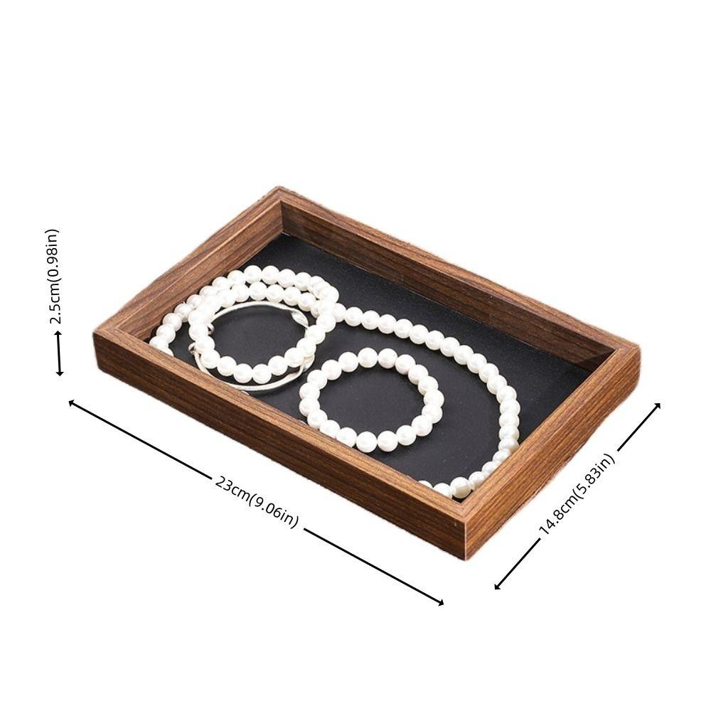 Simple Jewelry Organizer 12/24 Grids Jewelry Display Holder Wooden Jewelry Tray  Jewelry Seller