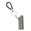 Lighter Holder Keychain with Spring Clip Aluminum Alloy Portable Lighter Case Sleeve Keychain for Outdoor Grey
