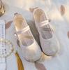 Vintage Chinese Handmade Embroidered Cloth Shoes - Women's Hanfu Flats Antique Breathable Non-Slip Walking Shoes