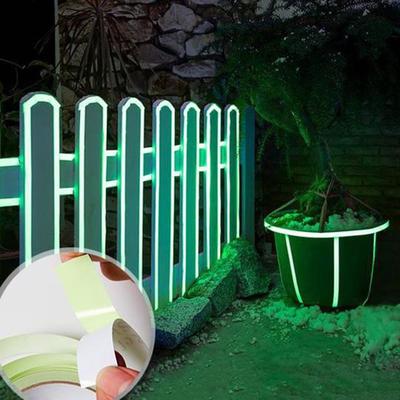 Green Luminous Tape Self Adhesive Glow In The Dark Stickers Stage Decorative Fluorescent Tape Warning Stickers
