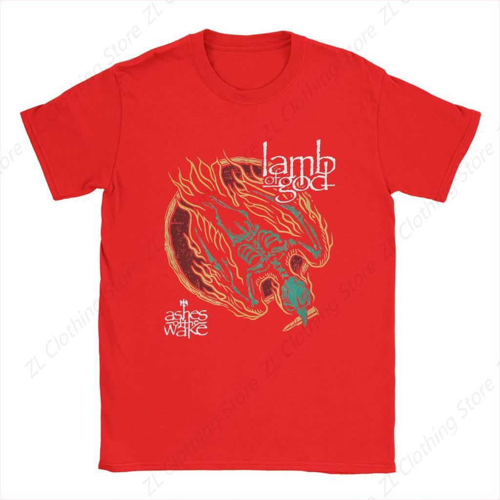 T-shirt da uomo Lamb Of God Scheletro Band Moda Cotone Maglietta Manica Corta Aquila 15° Anniversario T-shirt Girocollo Abbigliamento Nuovo