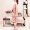 Fashion Casual Sports Suit for Women, Spring and Autumn Loose Long-sleeved Trousers, Thin Sweatshirt Two-piece Set