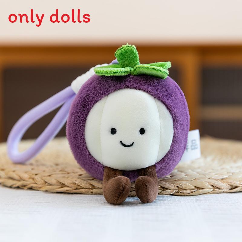 Cuter Coconut Mango Tangerine Fruit Plush Keychain With Soft Pp Cotton For Kids And Gift Enthusiasts