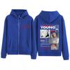 Jonge Miko Late Checkout Tour Print Rits Hoodie Mannen Vrouwen Esthetische Trend Sweatshirts Losse Jas