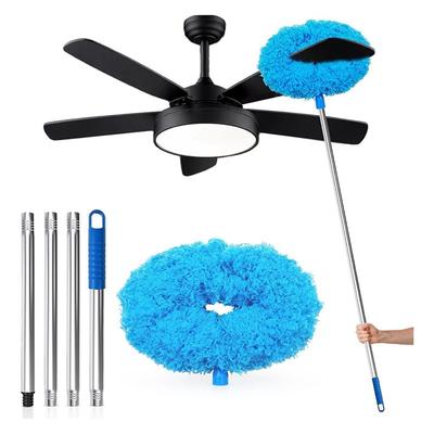 B97A-Ceiling Fan Cleaner Duster, Length For Cleaning Fan Blades, Cobwebs, Walls,Windows& High Ceilings, Removable Design