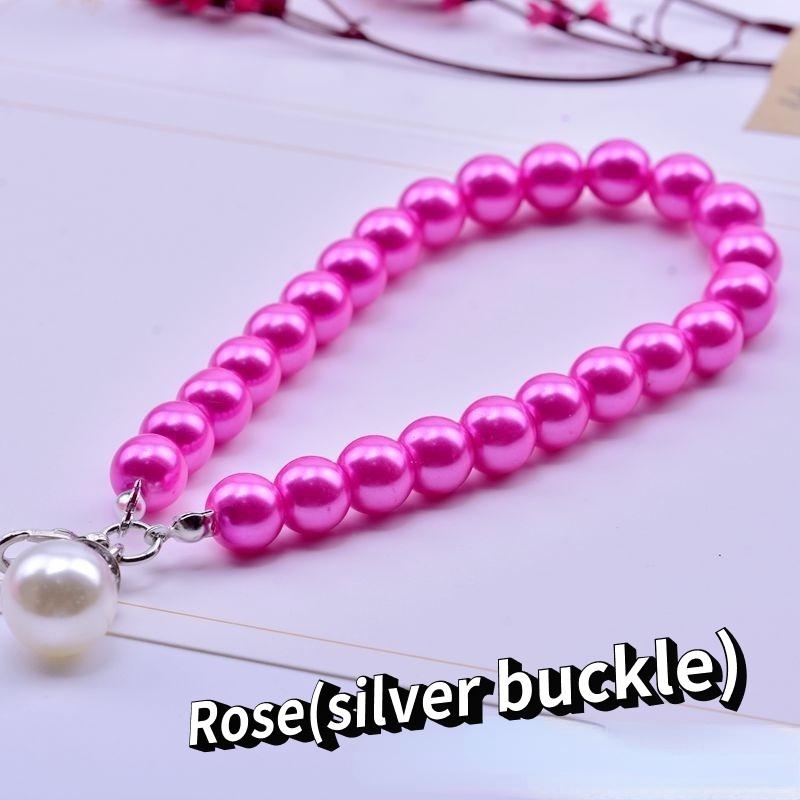 Короткая цепочка с имитацией жемчуга — фото 16