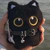 Kitten Soft Black Cat Plushies Stuffed Doll Cat Pendant School Bags Cat Plush Keychain  Backpack