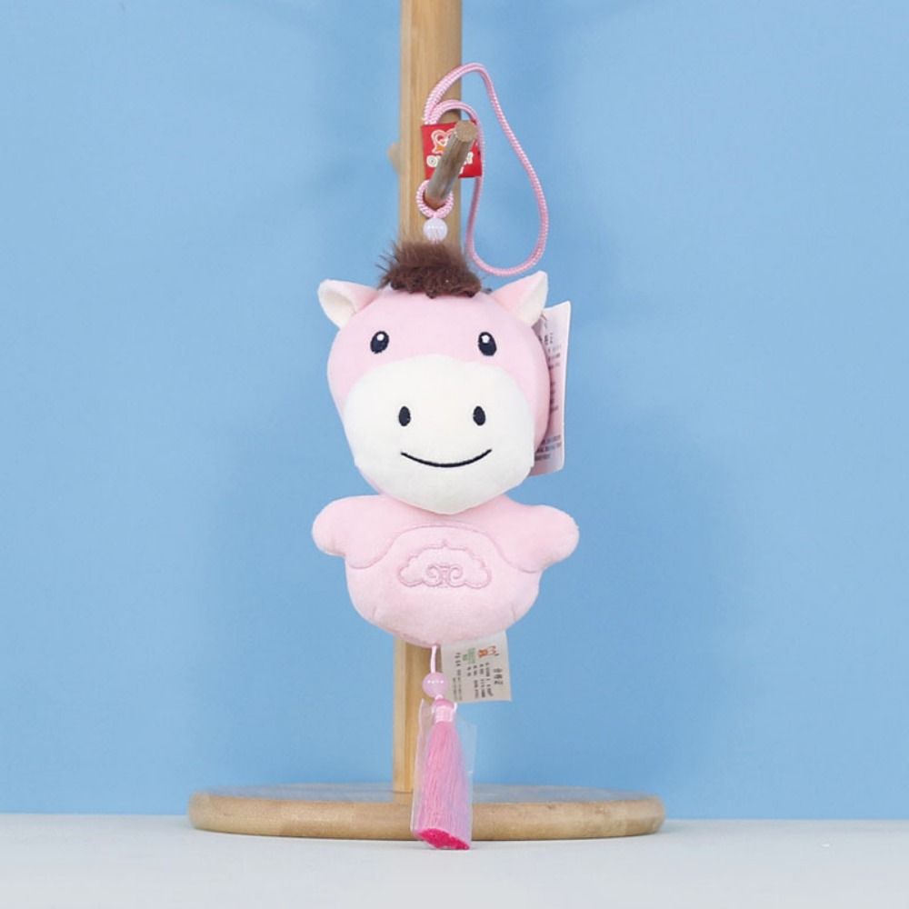 Soft Chinese New Year Gift Kawaii Plush Horse Doll Pendant Plush Pony Keychain  Pony Pendant Gift