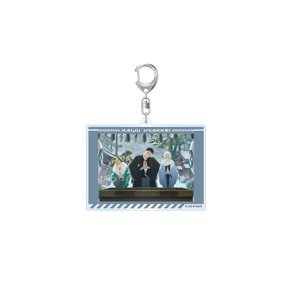 

Kaiju No. 8 Scene square Official HD Acrylic Keychain Bag pendant anime goods Bag Charm decoration Fans Charm Gifts Anime Toy 6 cm