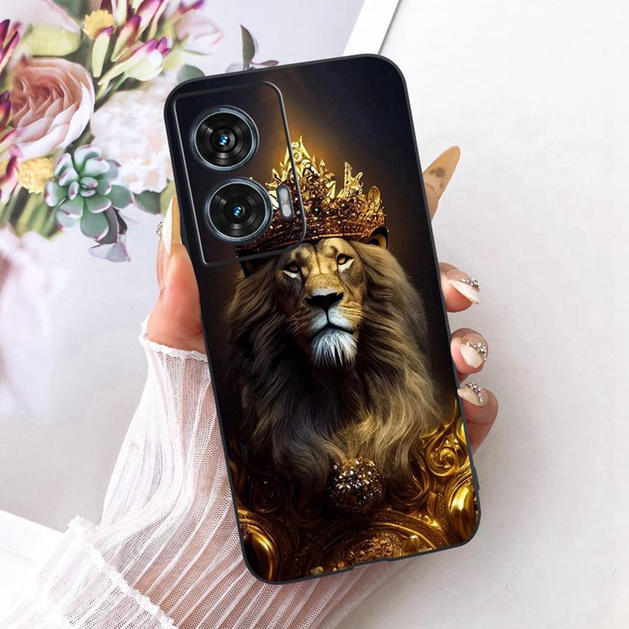 For Motorola Edge 50 Fusion Case XT2429-1 Soft TPU Flower Protective Phone Cases For Motorola G96 motog96 5G Fundas Cover Coque