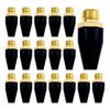 20 Pcs Black Rubber Tip Air Nozzle Parts Air Nozzle Air Compressor Blower Nozzle for Air Blow Handguns Tool Air Tool Par