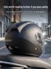 Cool Ride Bao Lightweight Bluetooth Motorcycle Helmet with Double Visor, 3C Certification, Long Battery Life, and Excellent Sound Quality