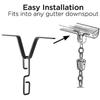 Rustproof V Hook Hanger Stable Gutters Adapter Practical Rain Chain Gutter Adapter for Efficient Rainwater Drainage