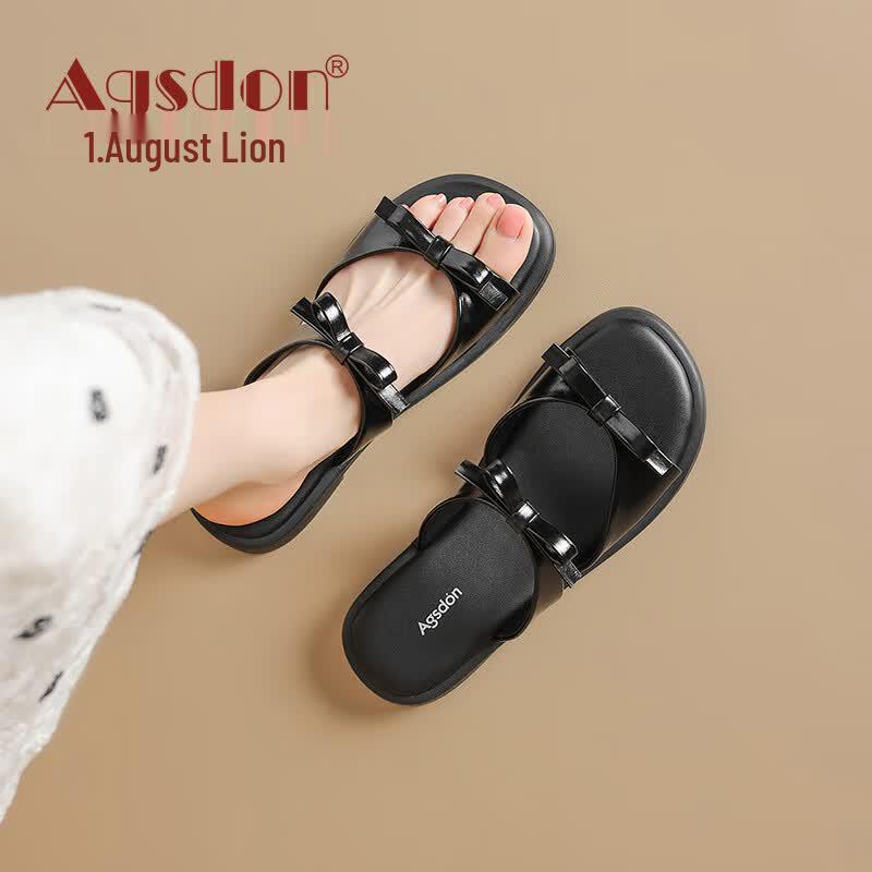 Women s Summer Bowknot Flat Slippers 38