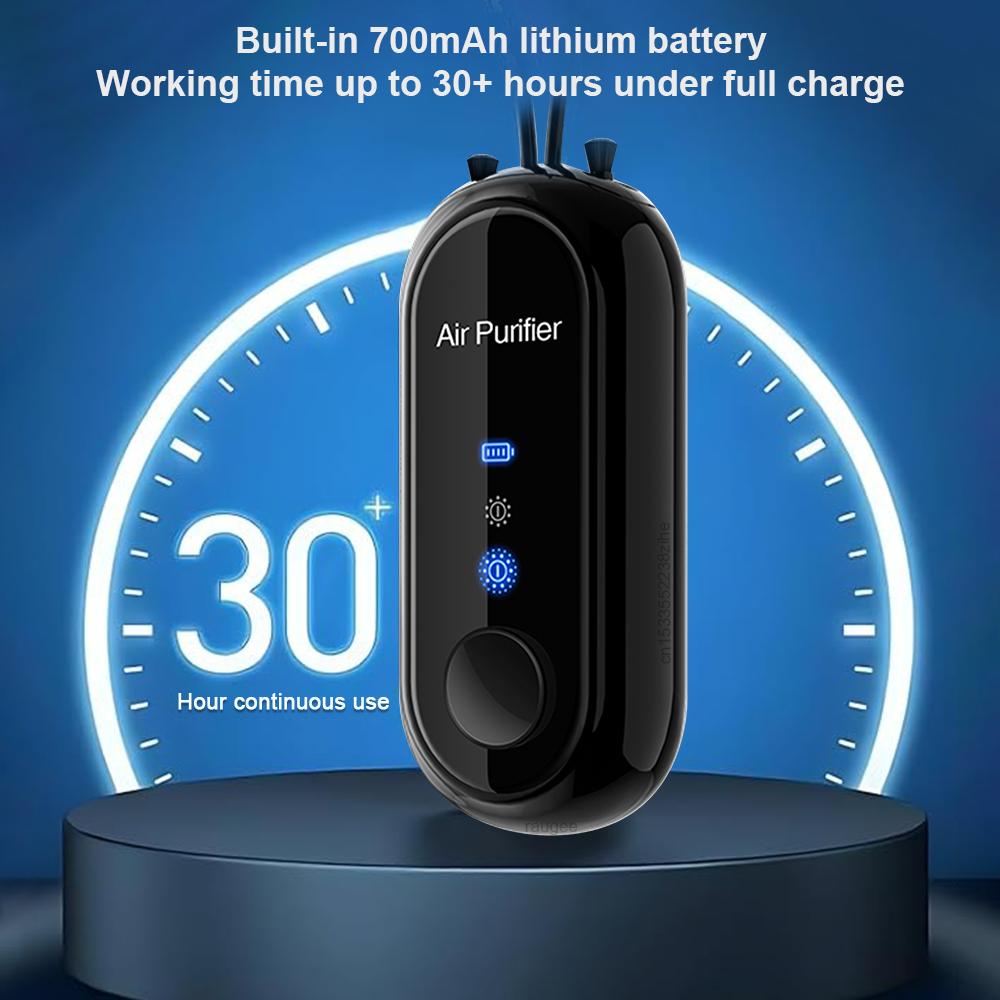 Luftreiniger Halskette Tragbarer Mini Luftreiniger Rauch Geruchsbeseitiger Tragbarer Negativ-Ionen-Generator Persönlicher Luftreiniger